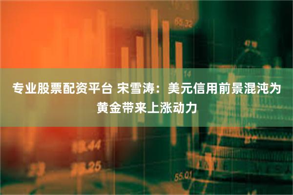 专业股票配资平台 宋雪涛：美元信用前景混沌为黄金带来上涨动力