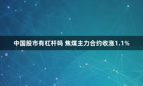 中国股市有杠杆吗 焦煤主力合约收涨1.1%