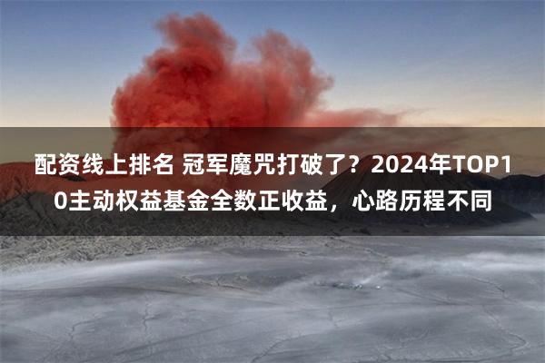 配资线上排名 冠军魔咒打破了？2024年TOP10主动权益基金全数正收益，心路历程不同