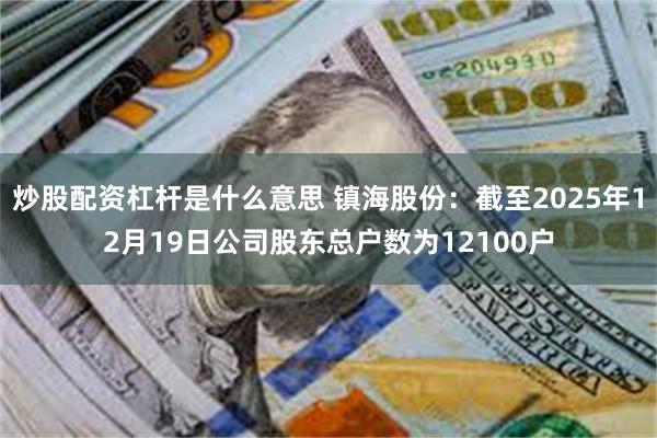 炒股配资杠杆是什么意思 镇海股份：截至2025年12月19日公司股东总户数为12100户